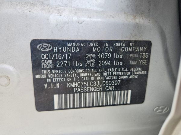 2018 HYUNDAI IONIQ SEL, SEL w/Tech (HEV)