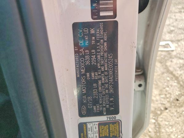 2019 KIA FORTE
