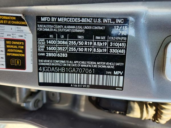 2016 MERCEDES-BENZ GLE GLE350