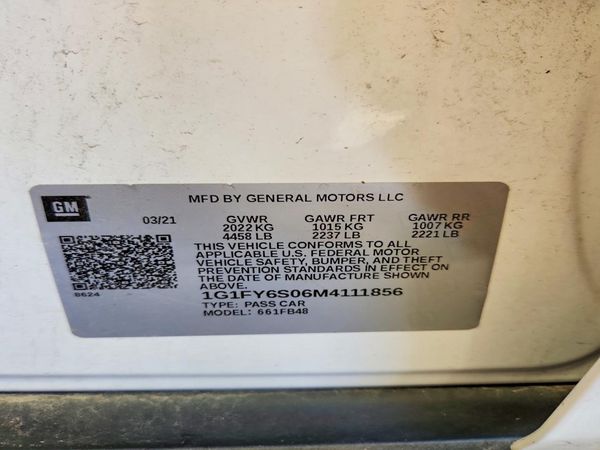 2021 CHEVROLET BOLT EV