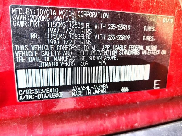 2019 TOYOTA RAV4 XLE Premium