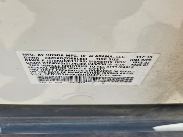 2016 ACURA MDX Tech