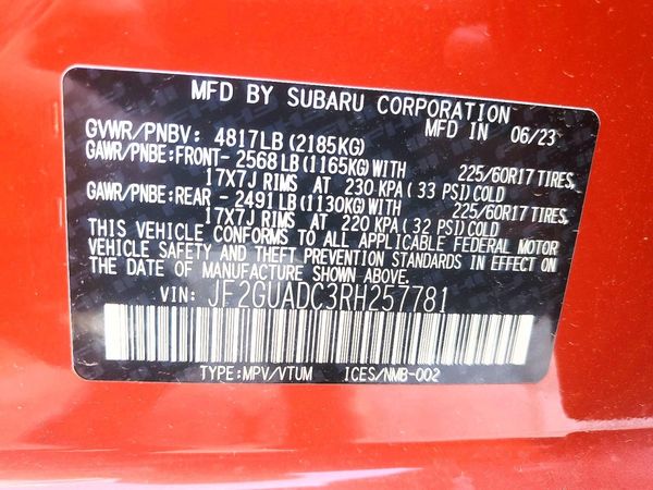 2024 SUBARU CROSSTREK
