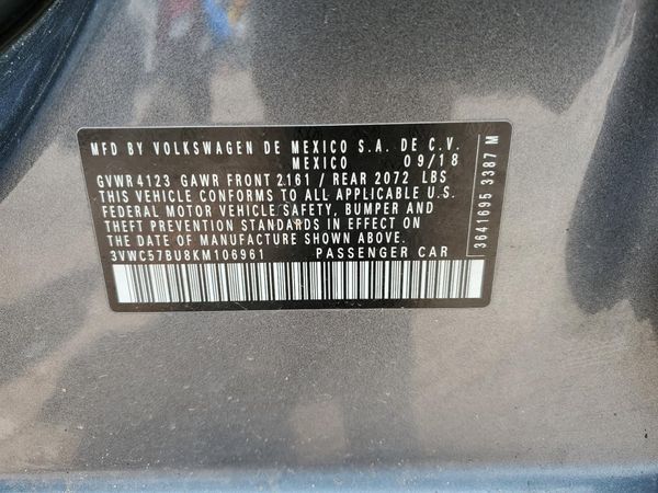 2019 VOLKSWAGEN JETTA S, SE, R-Line