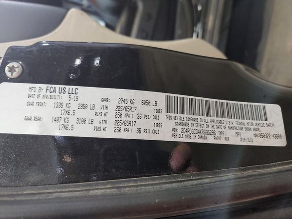 2019 DODGE GRAND CARAVAN