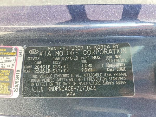 2017 KIA SPORTAGE EX