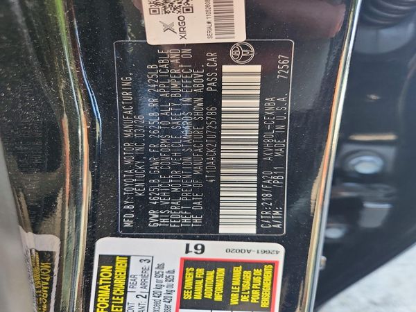 2026 TOYOTA CAMRY