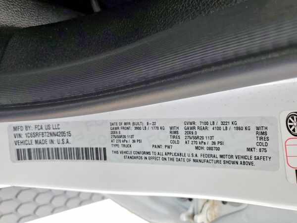 2022 RAM 1500 Big Horn, Lone Star
