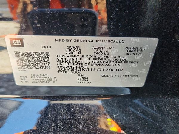 2020 CADILLAC ESCALADE ESV Premium Luxury
