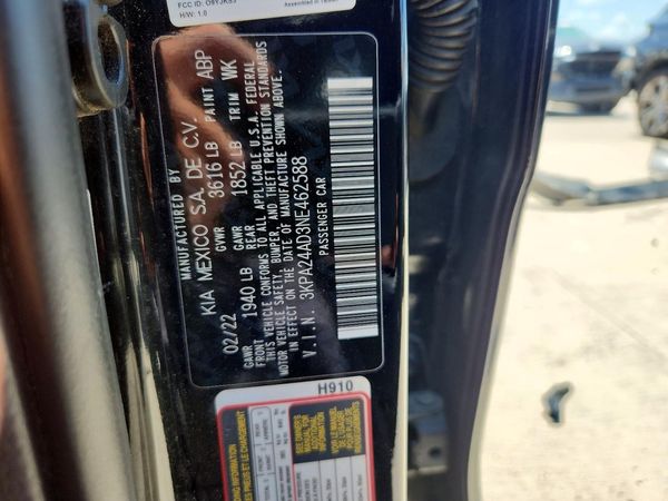 2022 KIA RIO LX, S