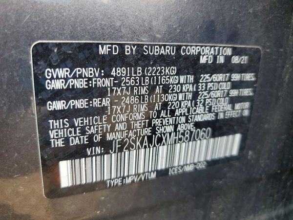 2021 SUBARU FORESTER Premium