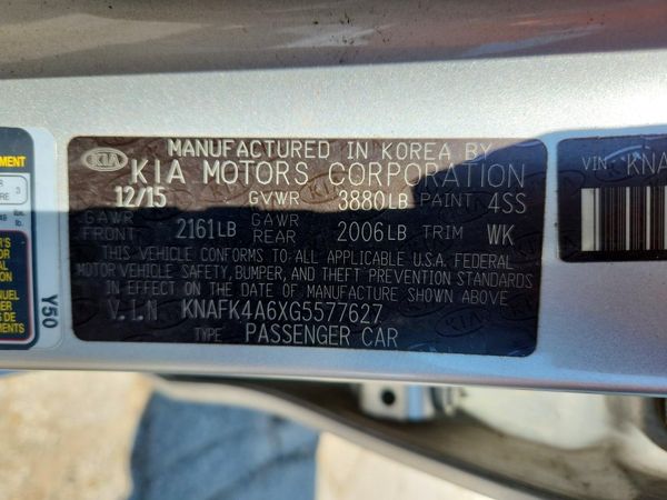 2016 KIA FORTE GL (Middle-Low Grade)
