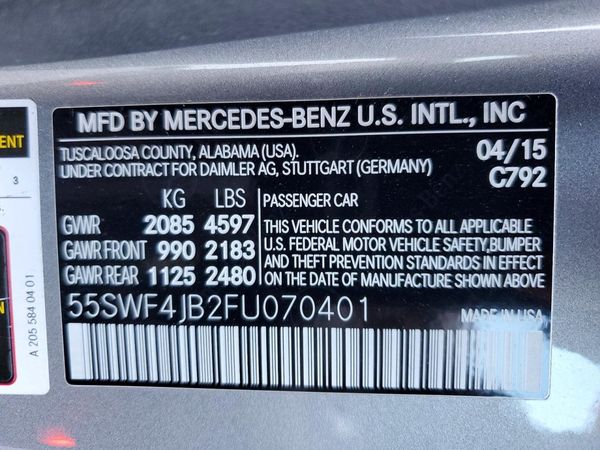 2015 MERCEDES-BENZ C Base