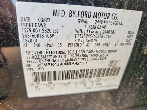 2022 FORD EDGE SEL