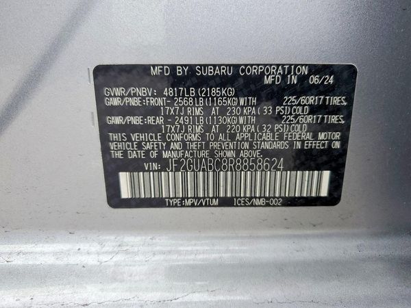 2024 SUBARU CROSSTREK Base