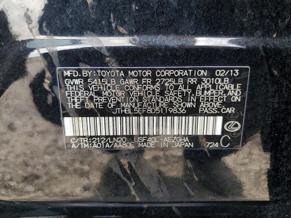 2013 LEXUS LS 460