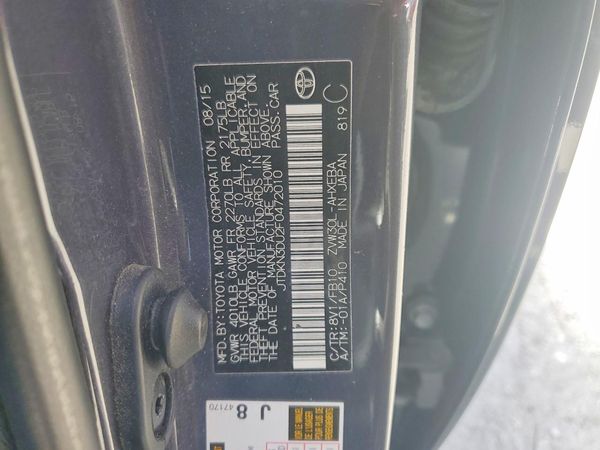2015 TOYOTA PRIUS