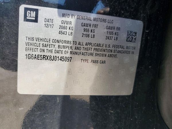 2018 CADILLAC ATS LUXURY RWD Standard