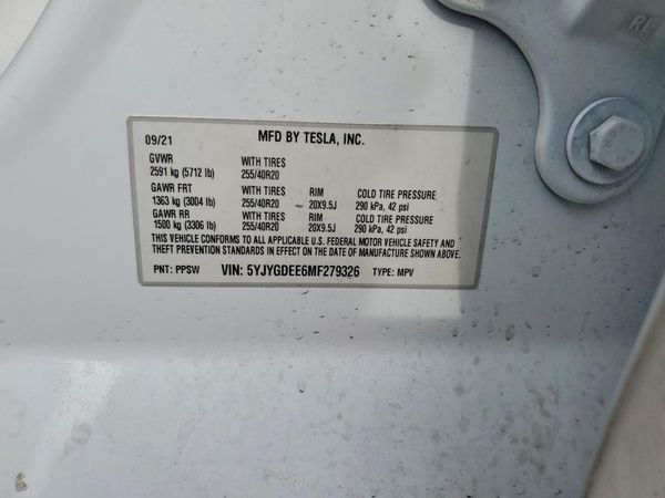 2021 TESLA MODEL Y