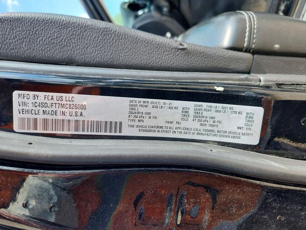 2021 DODGE DURANGO