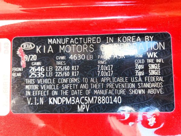 2021 KIA SPORTAGE LX