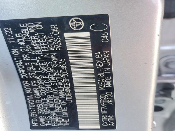 2023 TOYOTA COROLLA L, LE, SE, XLE