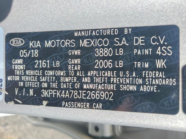 2018 KIA FORTE LX Base