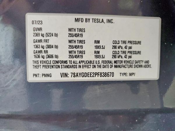 2023 TESLA MODEL Y