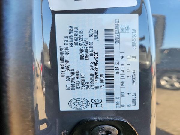 2021 FORD F150