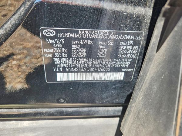 2019 HYUNDAI SANTA FE SEL, SEL Plus