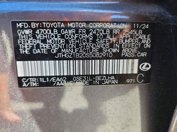 2025 LEXUS IS 350 350 F Sport