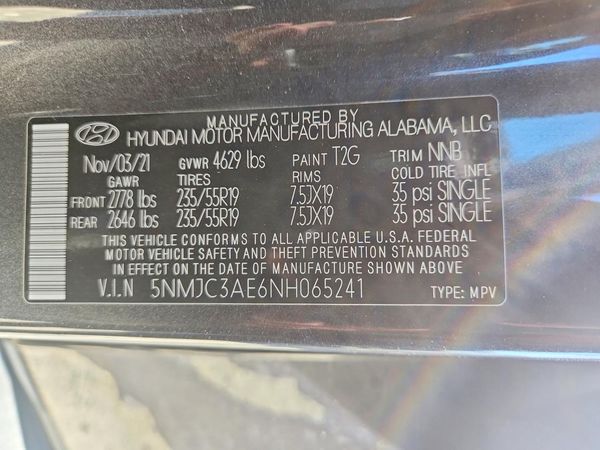 2022 HYUNDAI TUCSON SEL Premium Pkg
