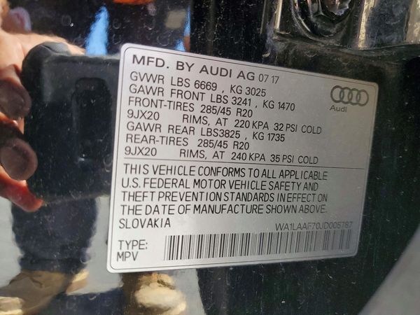 2018 AUDI Q7 quattro Premium Plus