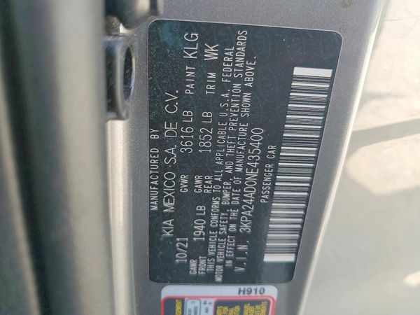 2022 KIA RIO