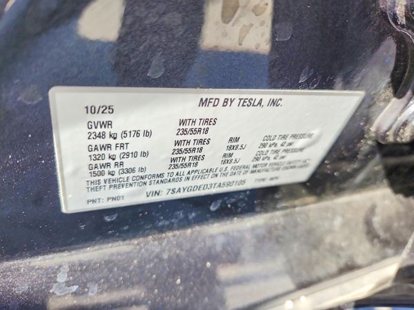 2026 TESLA MODEL Y