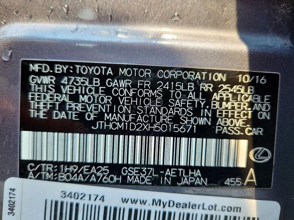 2017 LEXUS IS 300