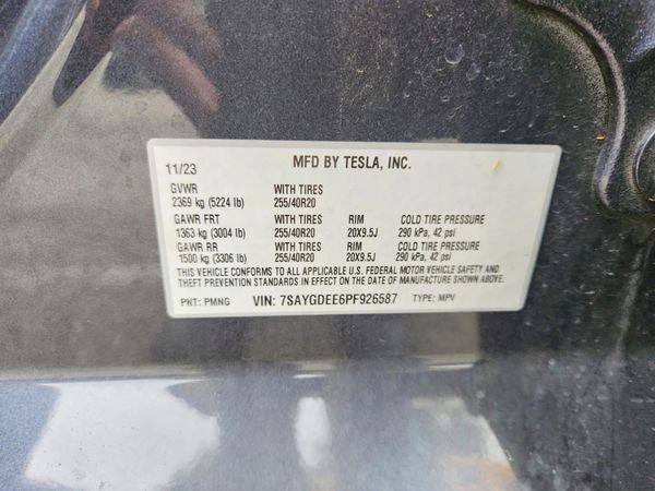 2023 TESLA MODEL Y