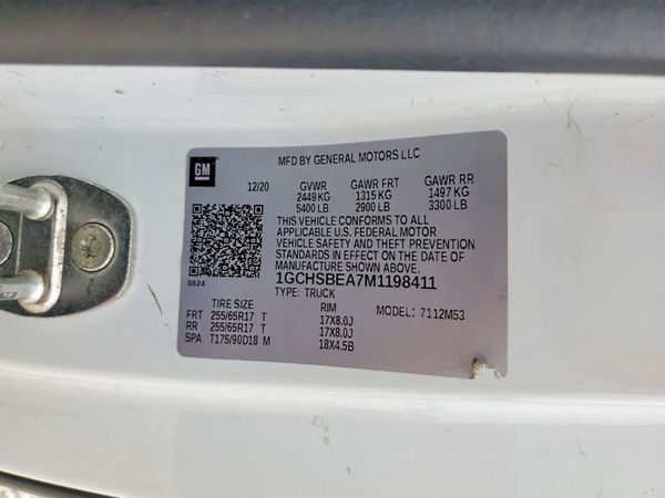 2021 CHEVROLET COLORADO Work Truck