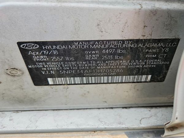 2018 HYUNDAI SONATA