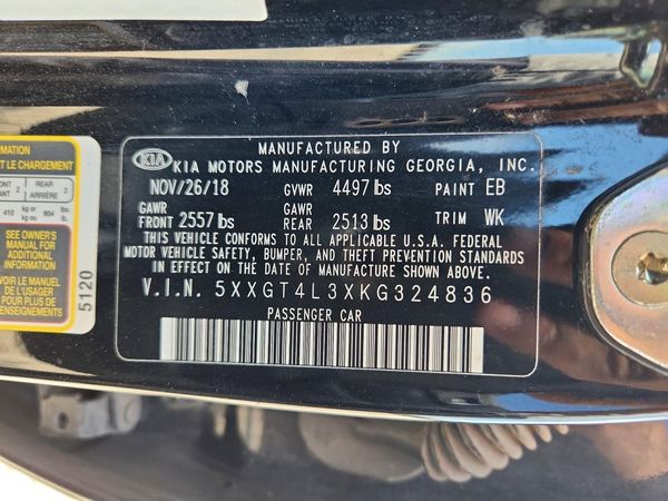 2019 KIA OPTIMA LX, S