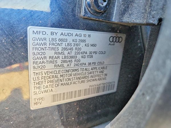 2017 AUDI Q7