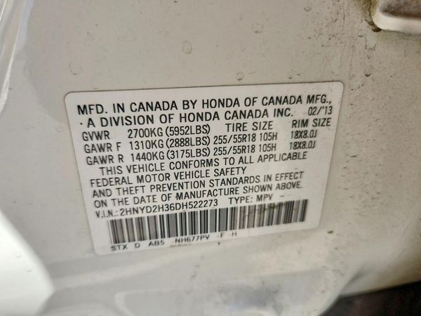 2013 ACURA MDX Tech