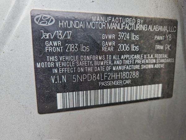 2017 HYUNDAI ELANTRA