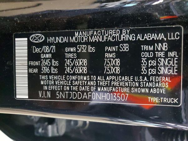 2022 HYUNDAI SANTA CRUZ