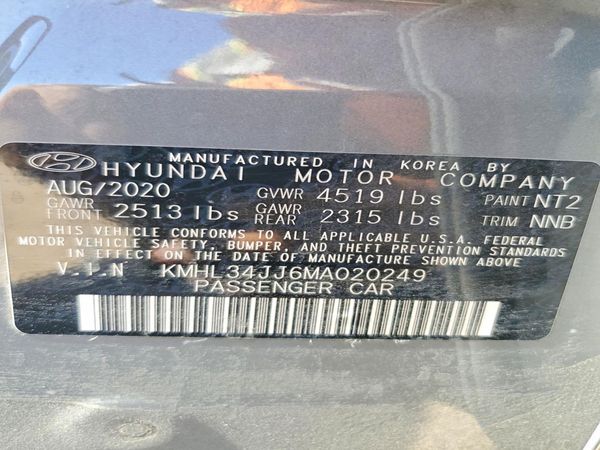 2021 HYUNDAI SONATA HYBRID SEL