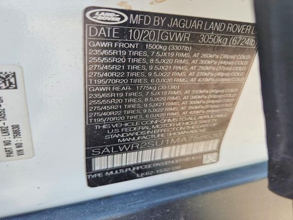 2021 LAND ROVER RANGE ROVER SPORT HSE Silver Edition