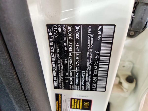 2013 MERCEDES-BENZ ML ML350 4-MATIC