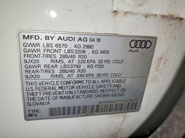 2017 AUDI Q7