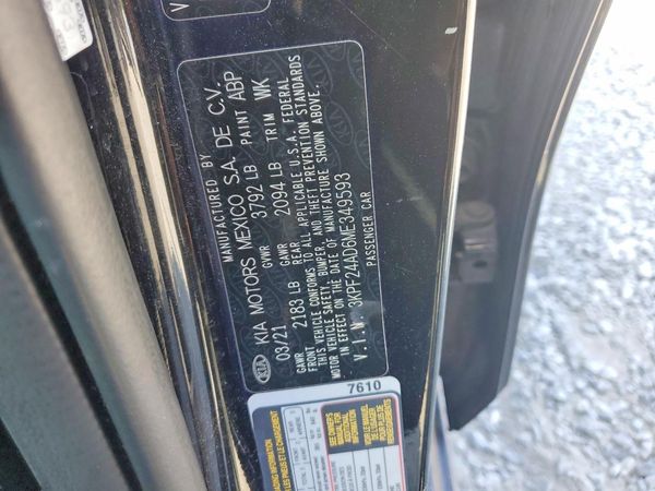 2021 KIA FORTE