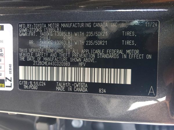 2025 LEXUS RX 500H